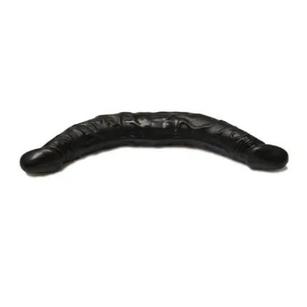 36 Cm Çift Taraflı Realistik Zenci Dildo Anal Vajinal Penis
