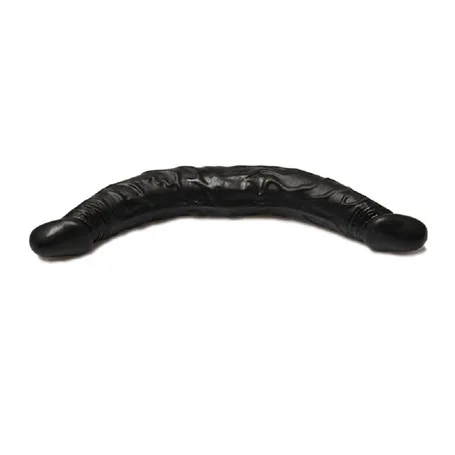 36 Cm Çift Taraflı Realistik Zenci Dildo Anal Vajinal Penis