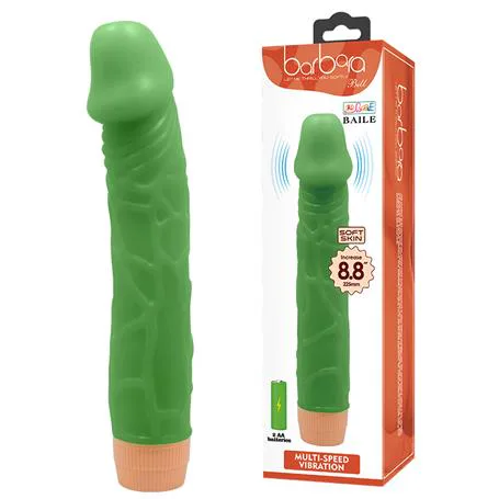 22,5 Cm Floresan Titreşimli Realistik Vibratör Penis Dildo - Bill