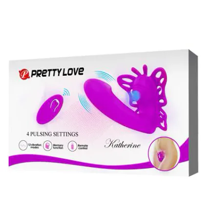 Usb Şarjlı Uzaktan Kumandalı 12 Titreşim 4 Darbe Fonksiyonlu Teknolojik G-Spot Vajinal Vibratör - Katherina