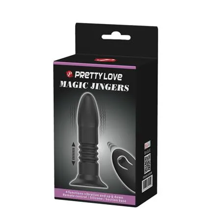 Usb Şarjlı Uzaktan Kumandalı 4 Titreşim &amp;Amp; 4 İleri Geri Hareketli Anal Plug