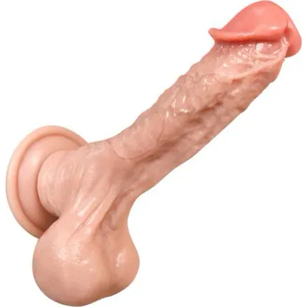 Yeni Nesil Çift Katmanlı 23 Cm Realistik Dildo Penis