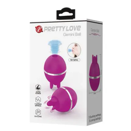 Usb Şarjlı 3 Emme Ve Dil Uyarım Fonksiyonlu Teknolojik Yumurta Vibratör - Gemini Ball
