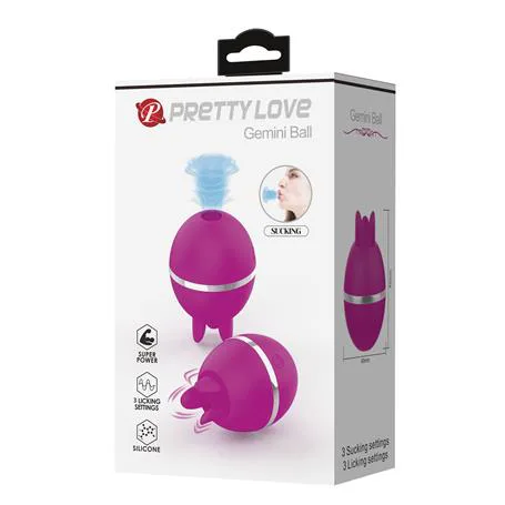 Usb Şarjlı 3 Emme Ve Dil Uyarım Fonksiyonlu Teknolojik Yumurta Vibratör - Gemini Ball