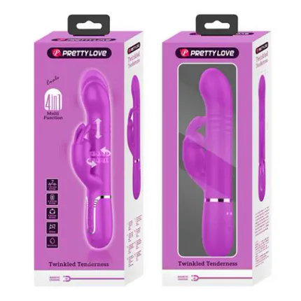 Usb Manyetik Şarjlı 7 Titreşim 4 İleri Geri &amp;Amp; 4 Rotasyon Fonksiyonlu Teknolojik G-Spot Vajinal Vibratör