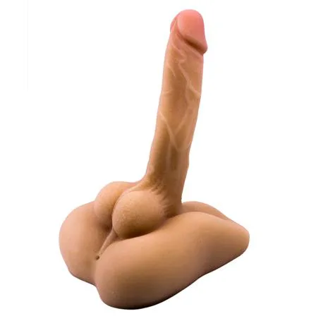 2 İşlevli Realistik 18 Cm Penisli Erkek Kalça