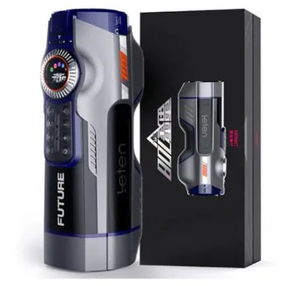 Usb Şarjlı Sesli Isıtmalı İleri Geri Hareketli Titreşimli Emme Vakum Ayarlı Masturbatör - Leten Future 708