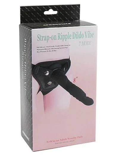 Strap-On Ripple Dildo Vibe