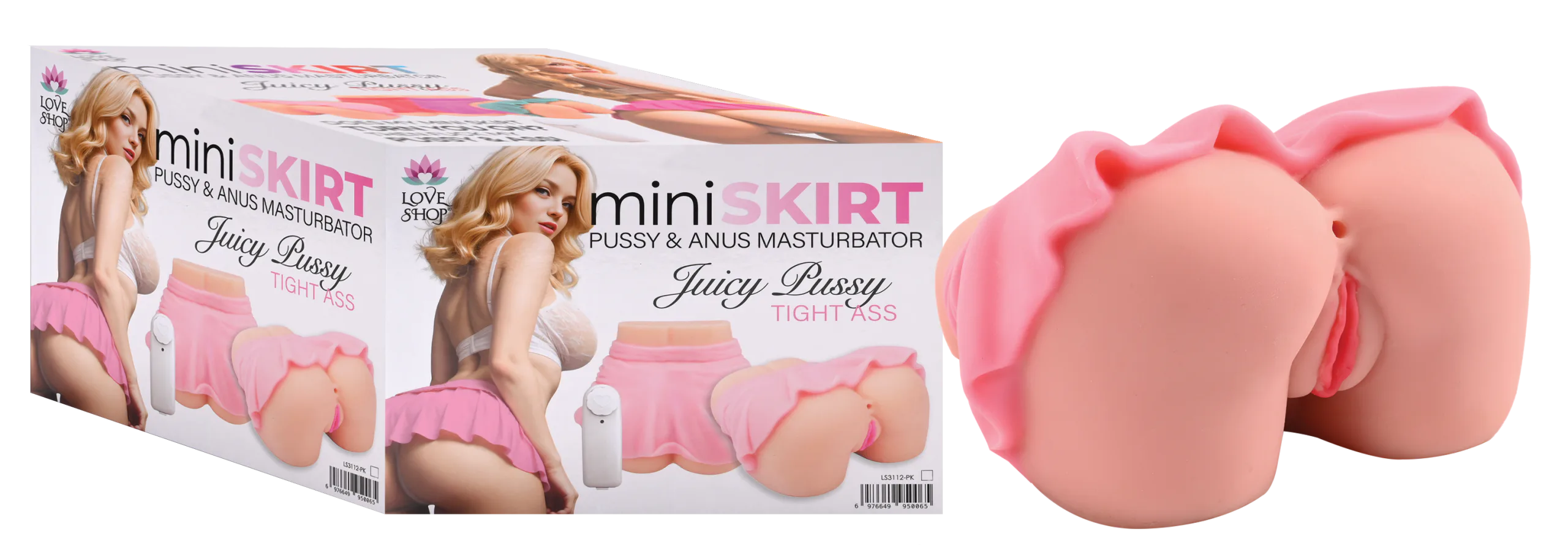 Mi̇ni̇ Skirt Pussy-Anus Masturbator