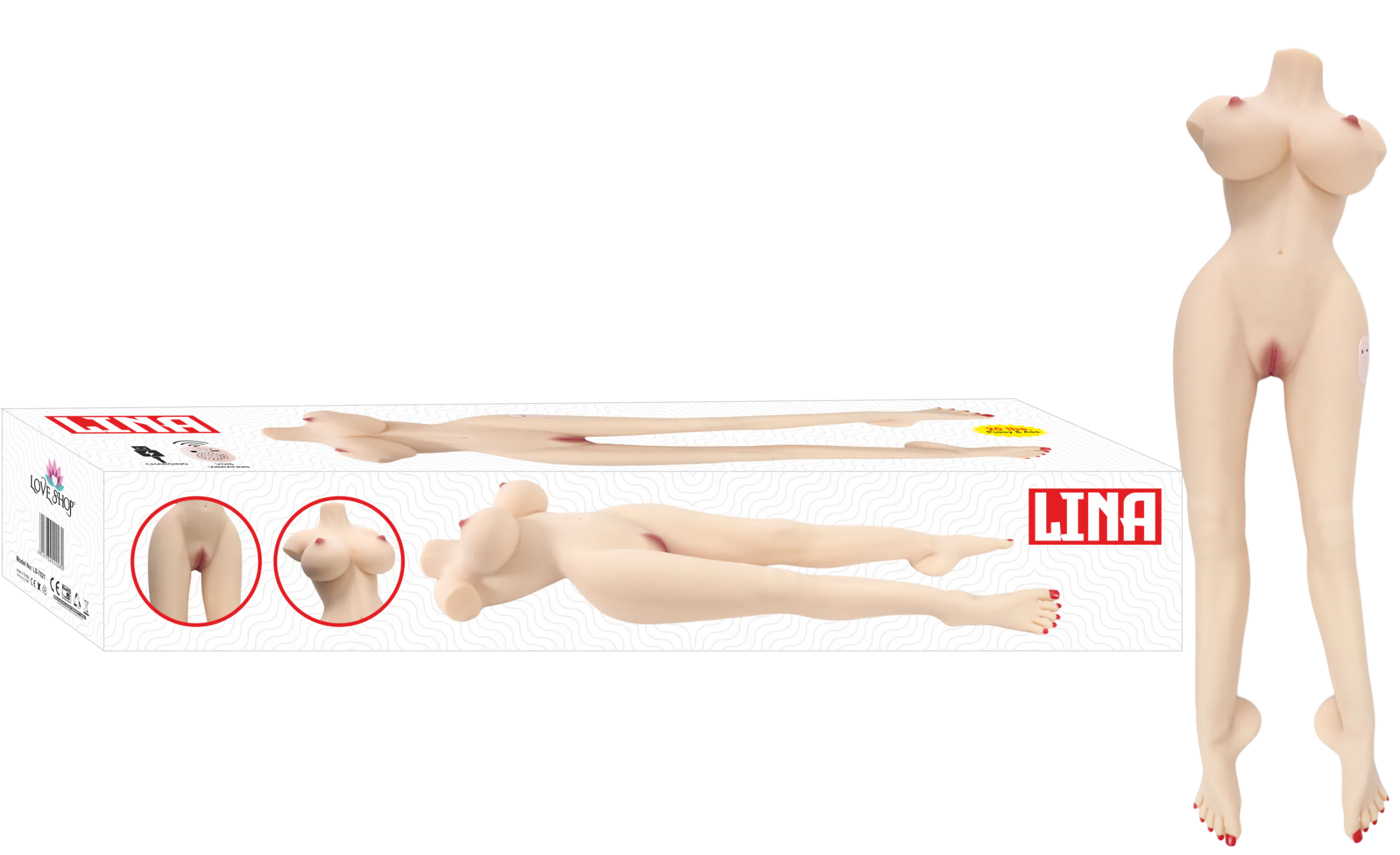 Lina  Mastürbatör Usb Şarjli-Sesli̇ Ti̇treşi̇m