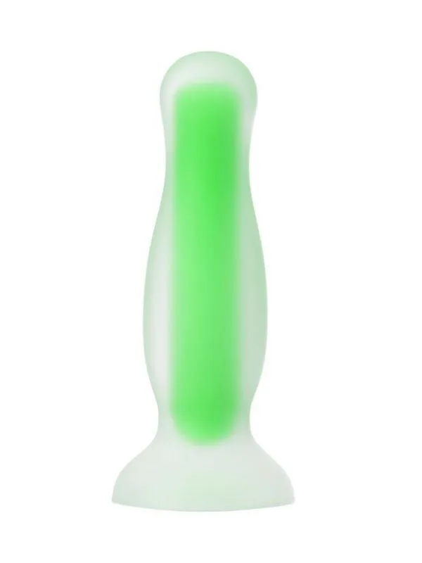 Beyond by Toyfa Yapay penis, karanlıkta parlayan, James Glow, Silikon, transparan, 18 cm