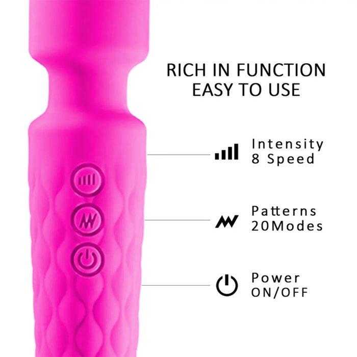 Bursa Erotik Shop bukulebilir baslikli wand vibrator Pembe